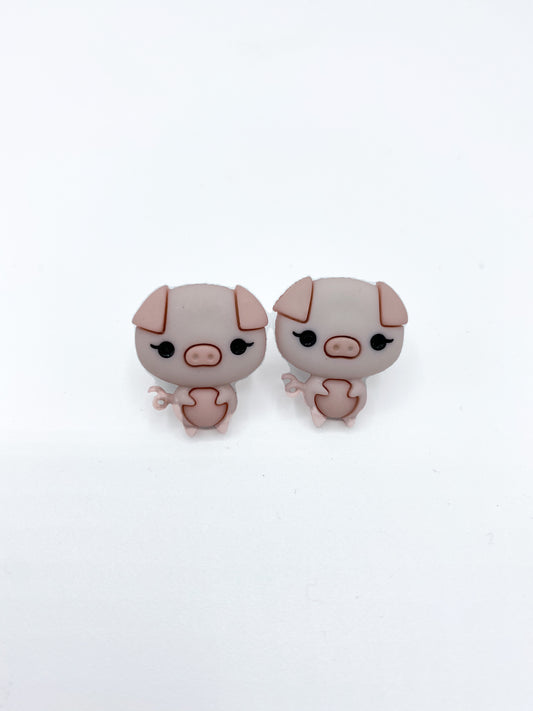 Pig earrings Pig Gift