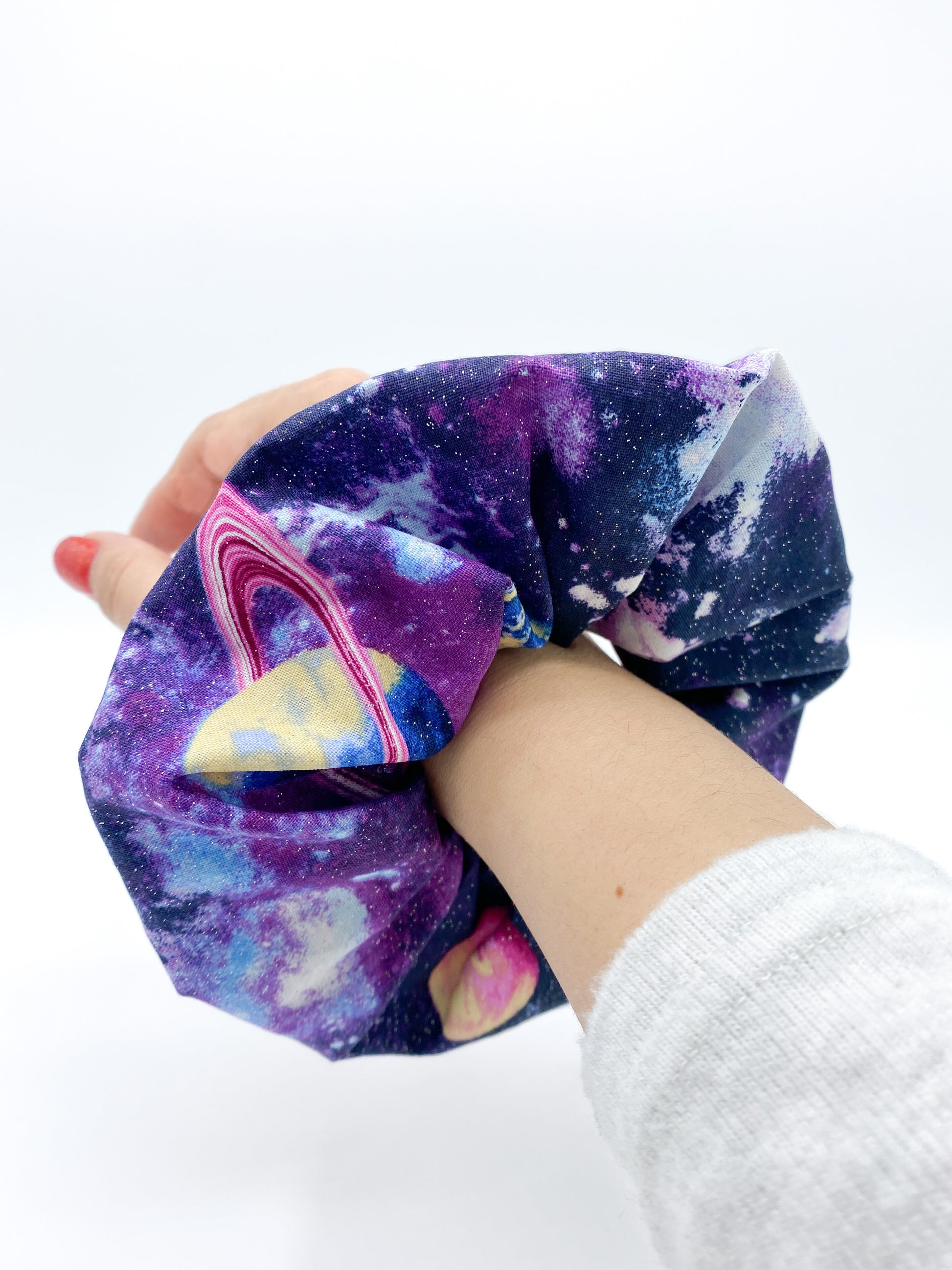 Galaxy Stars Scrunchie Hair Tie Gift 