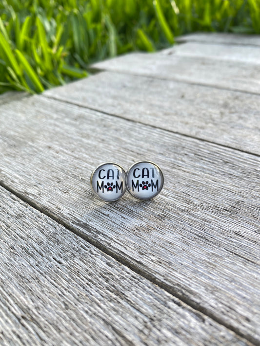Cat Mom Gift Earrings Jewelry 