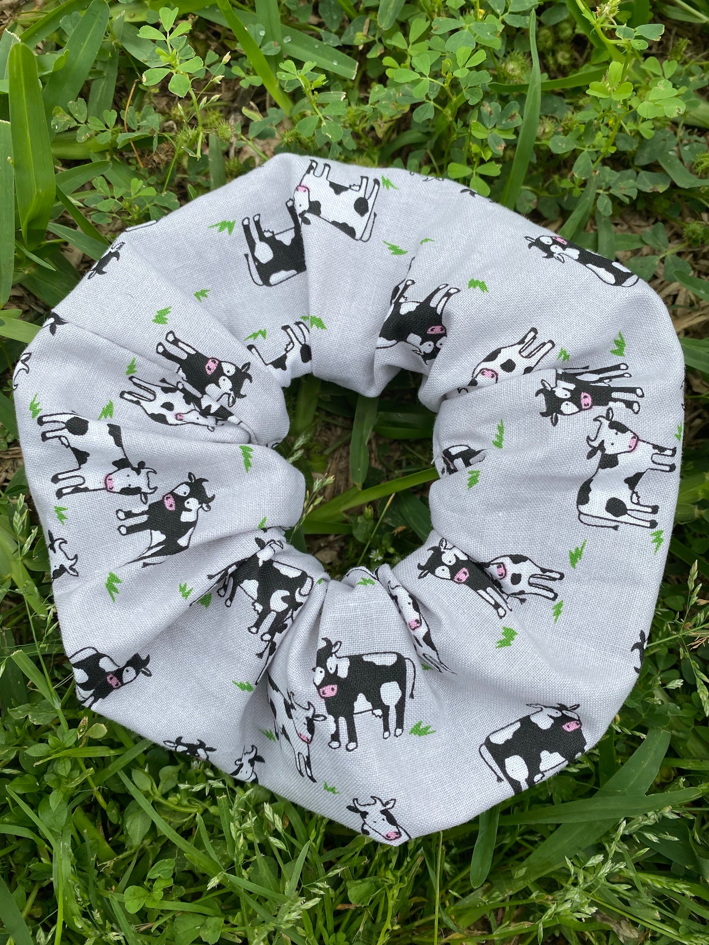 Cow Scrunchie Hair Tie