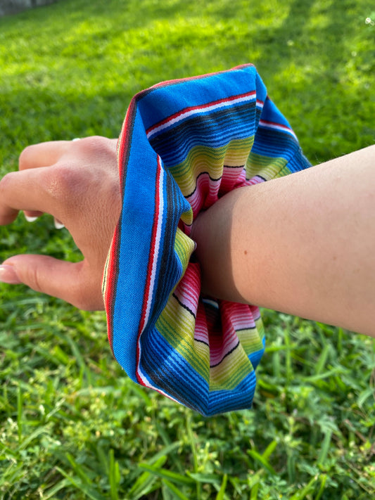Serape Mexican Scrunchie Hair Tie Gift 