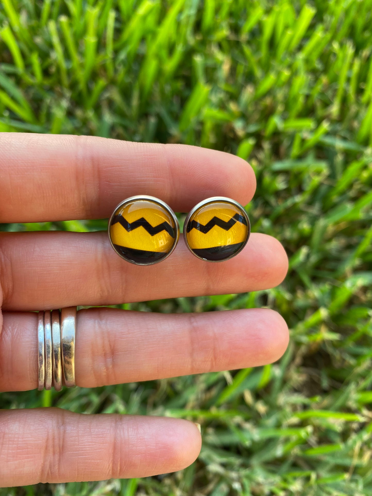 Charlie Brown Stud Earrings Gift