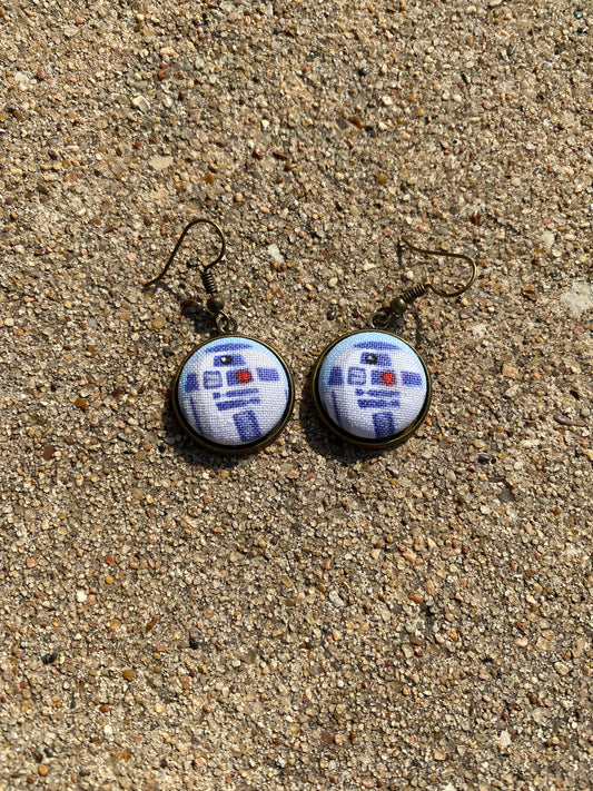 R2-D2 Star Wars Dangle Earring Jewelry 