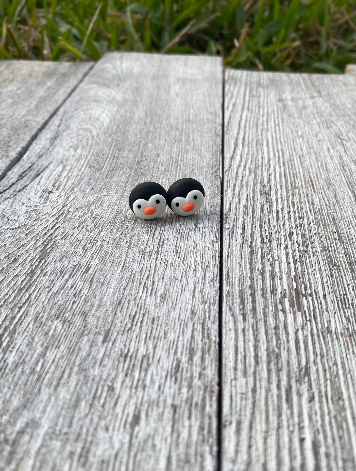 Penguin Cute Fun Stud Earrings 