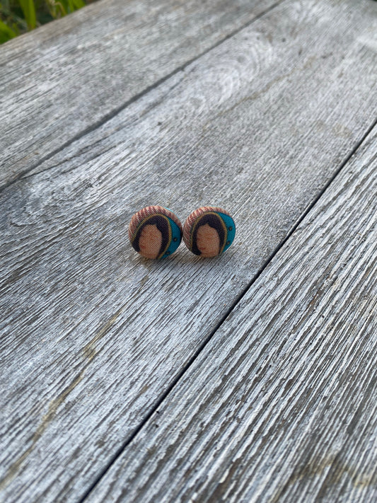 Lady Guadalupe Virgin Mary stud earrings gift