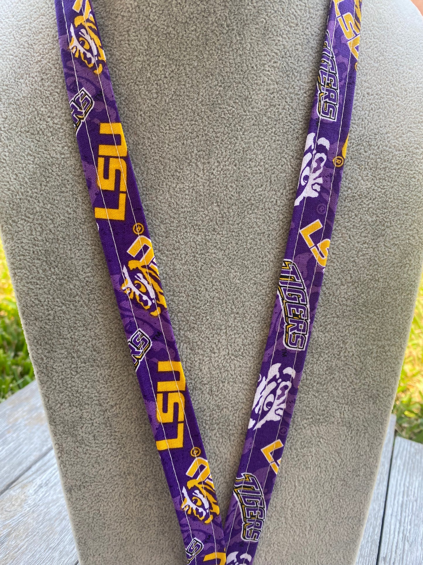 LSU ID Badge Holder Keychain Lanyard Gift