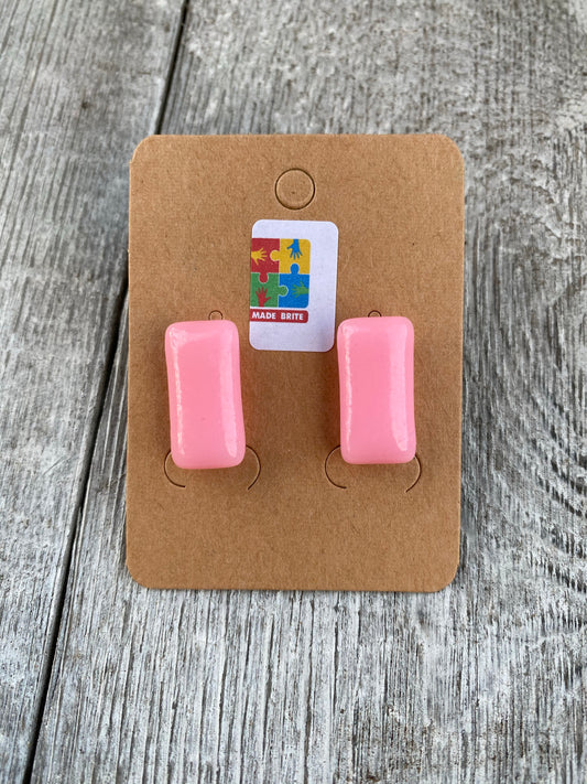 Gum earrings Chiclets earrings