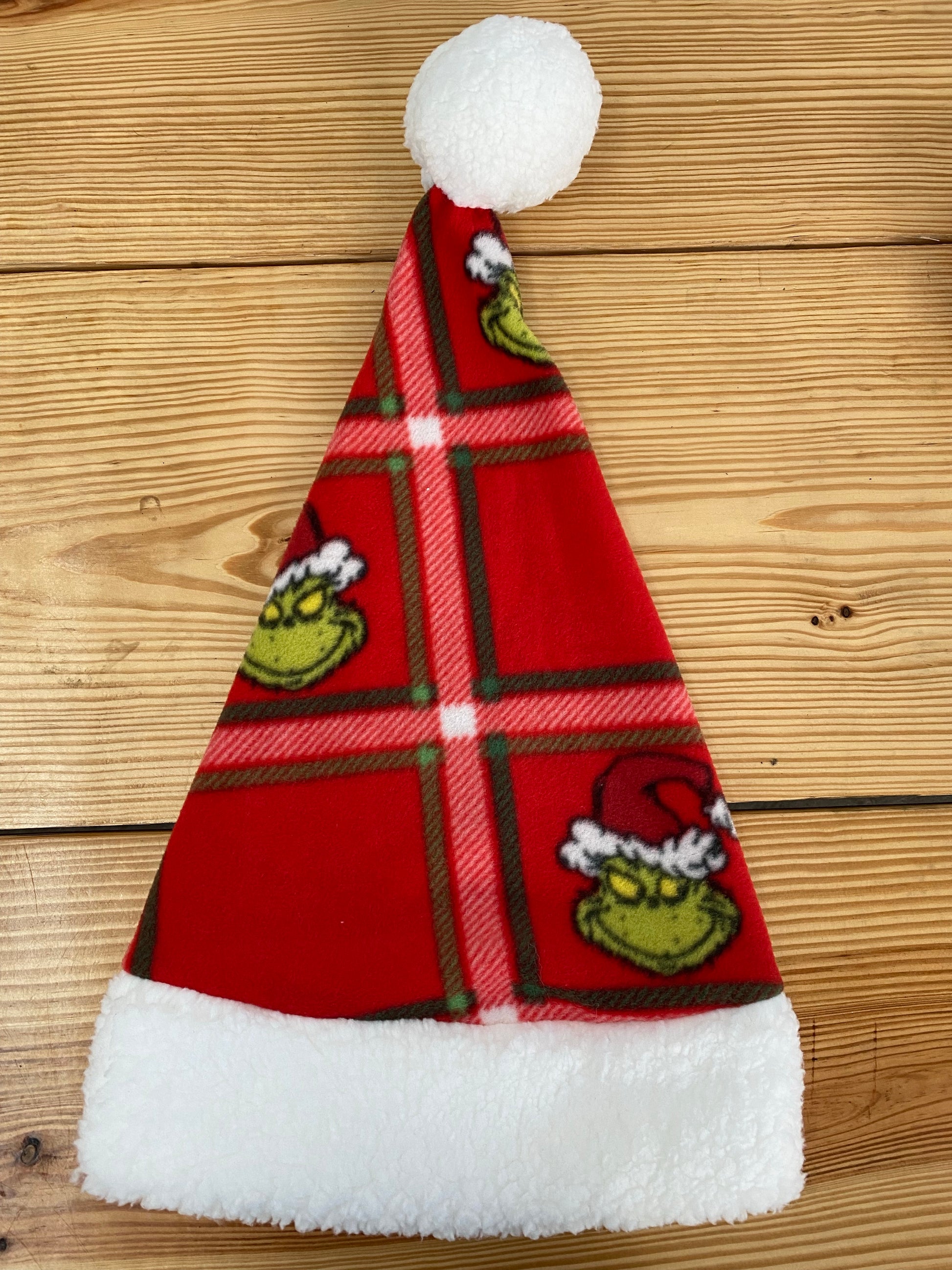 The Grinch Fleece Santa Hat Gift 