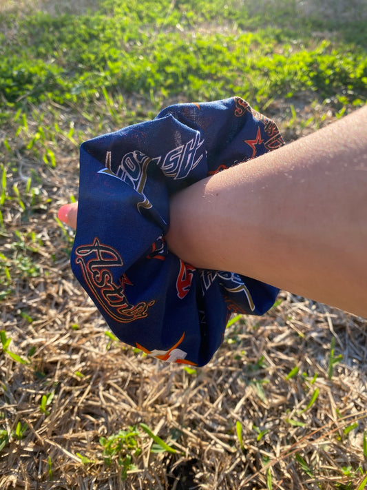 Houston Astros Scrunchie Hair Tie Gift 