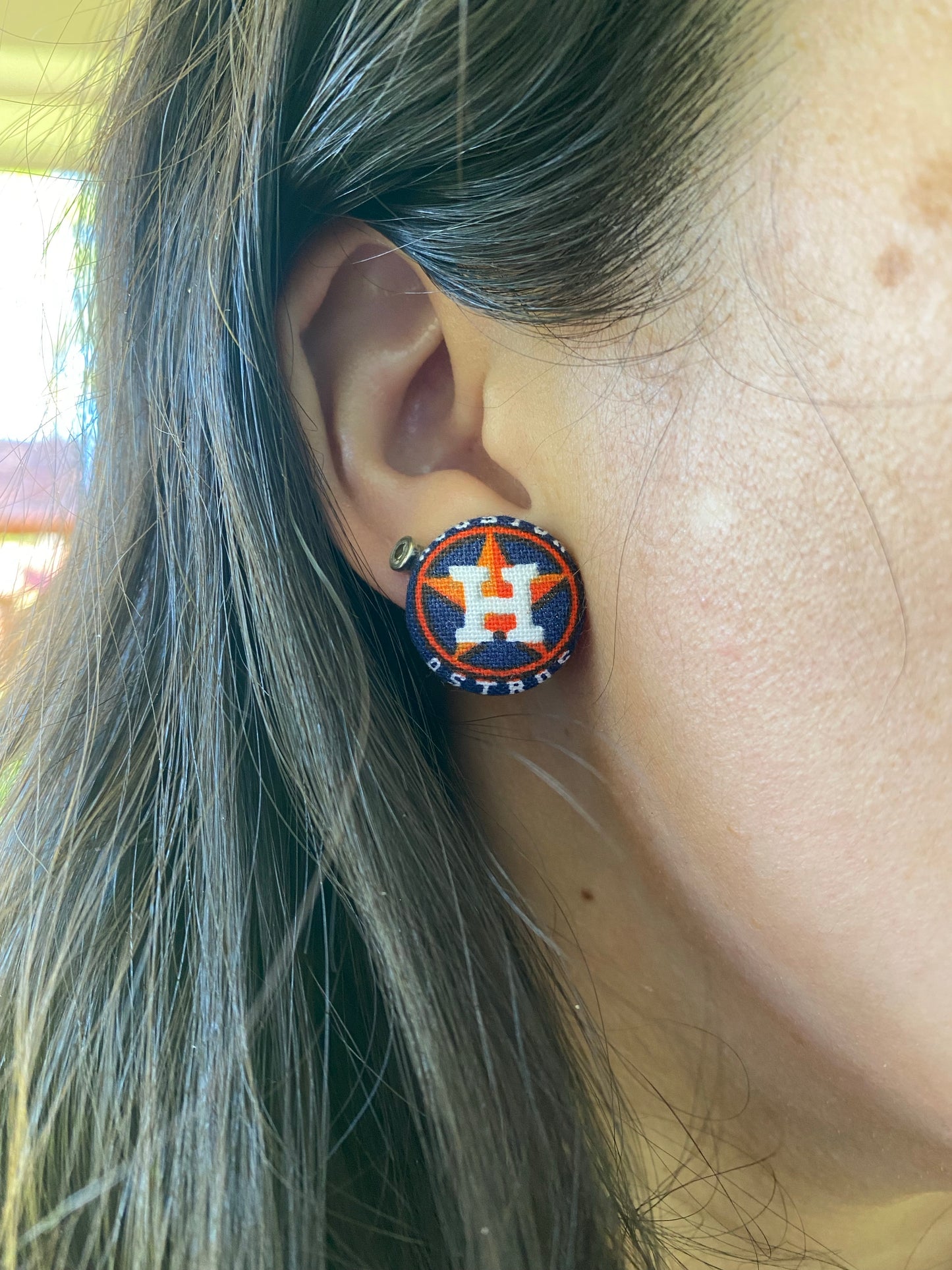 Houston Astros Stud Earrings