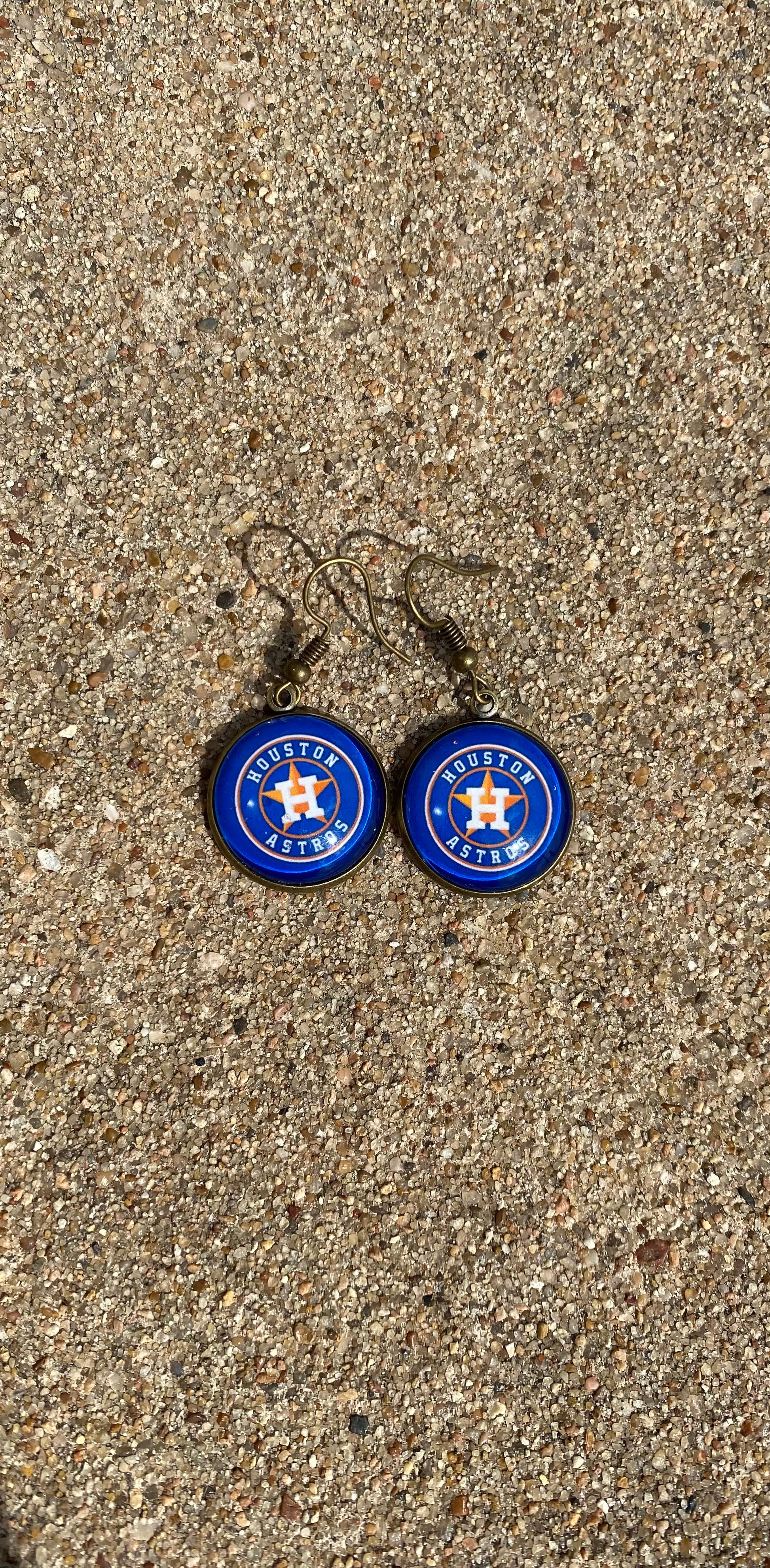 Houston Astros Dangle Earrings Gift 