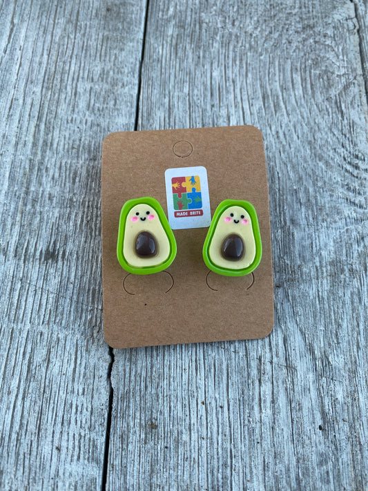 Avocado Stud Earrings Gift 