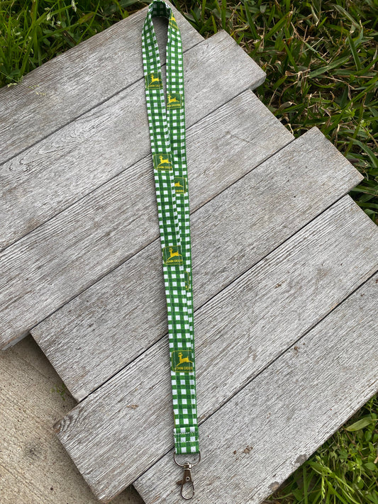 John Deere ID Badge Holder Lanyard Keychain Gift 