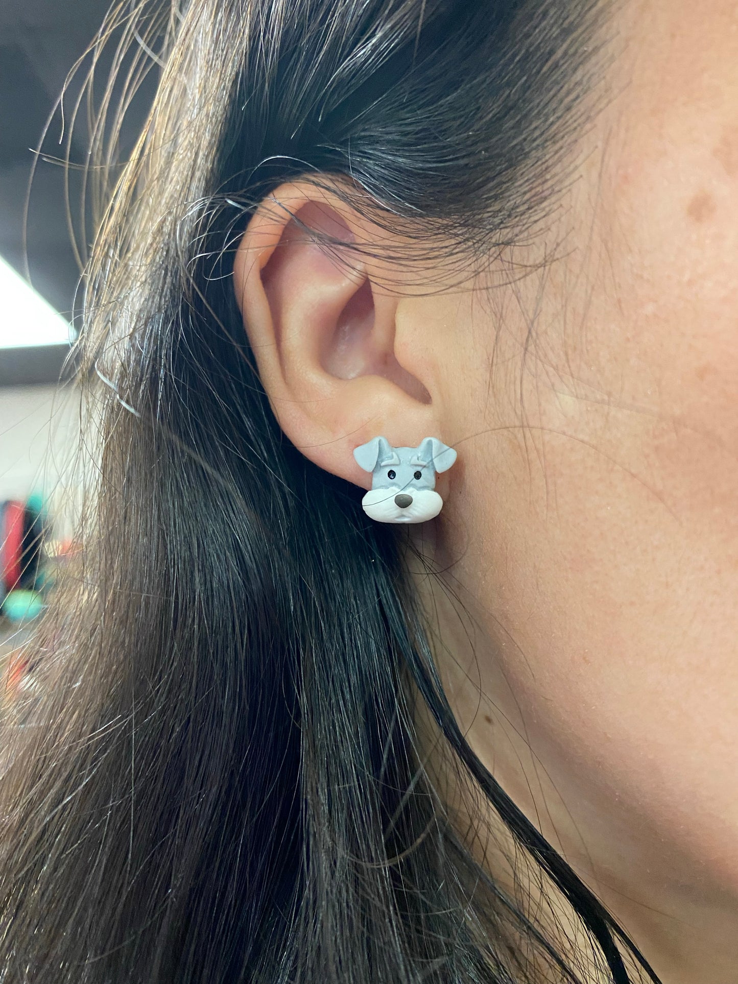 Dog Terrier Stud earrings