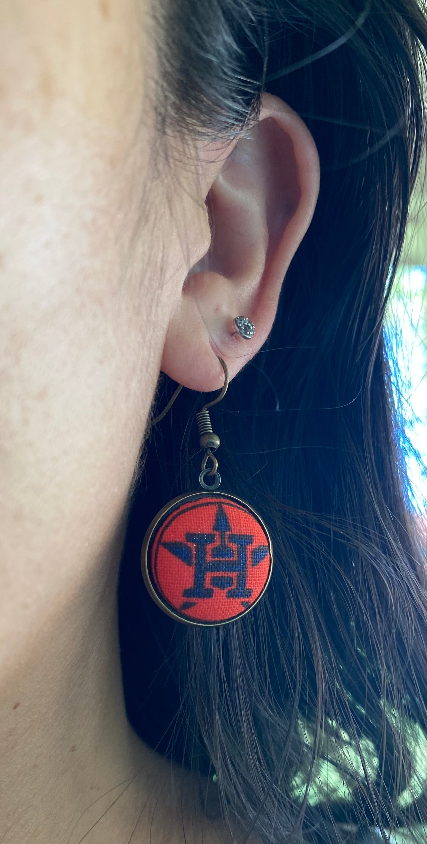 Houston Astros Dangle Earrings