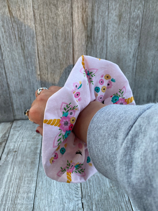 Unicorn Scrunchie Hair Tie Gift 