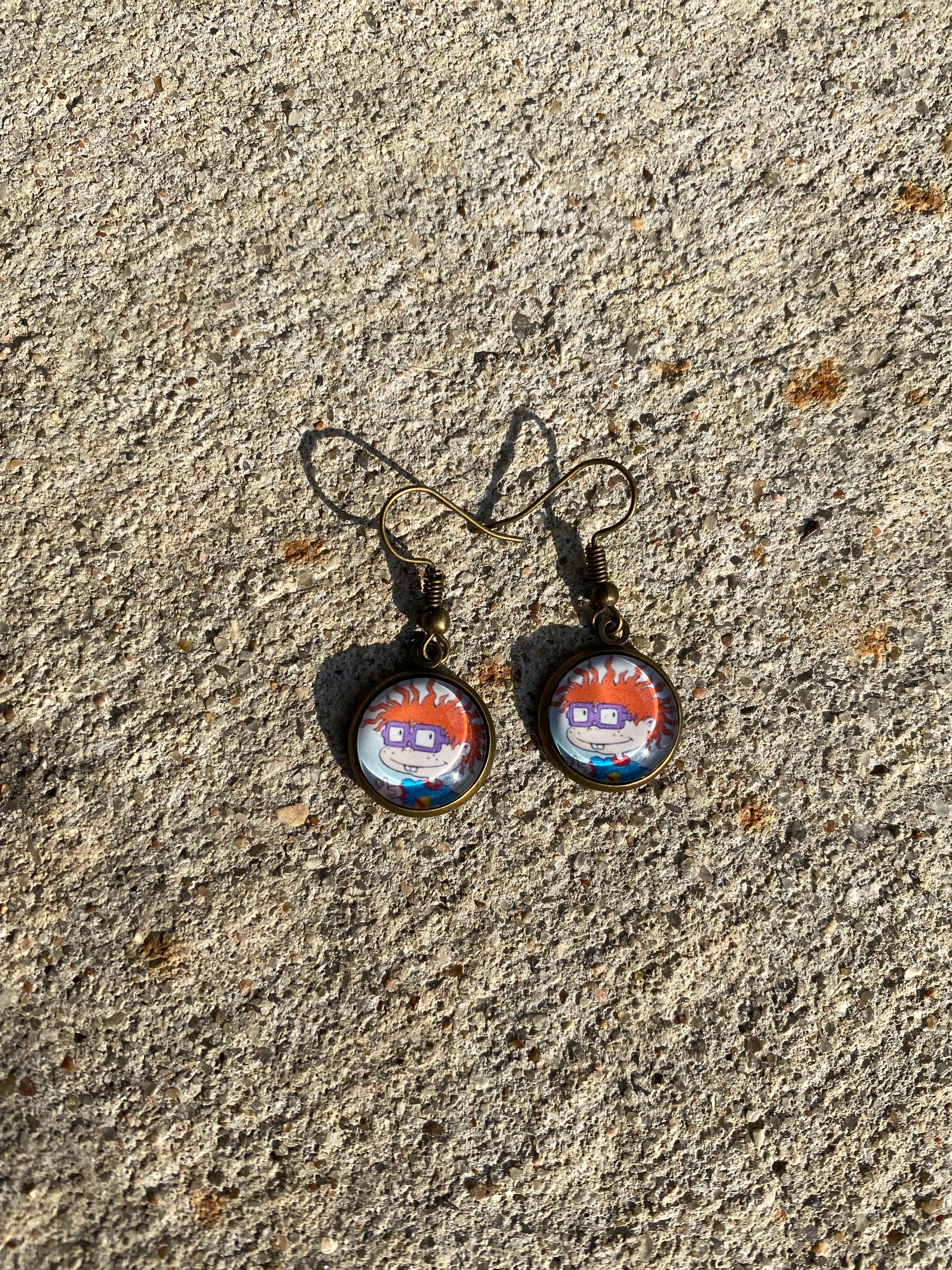 Chuckie Rugrats Dangle Earrings Gift 