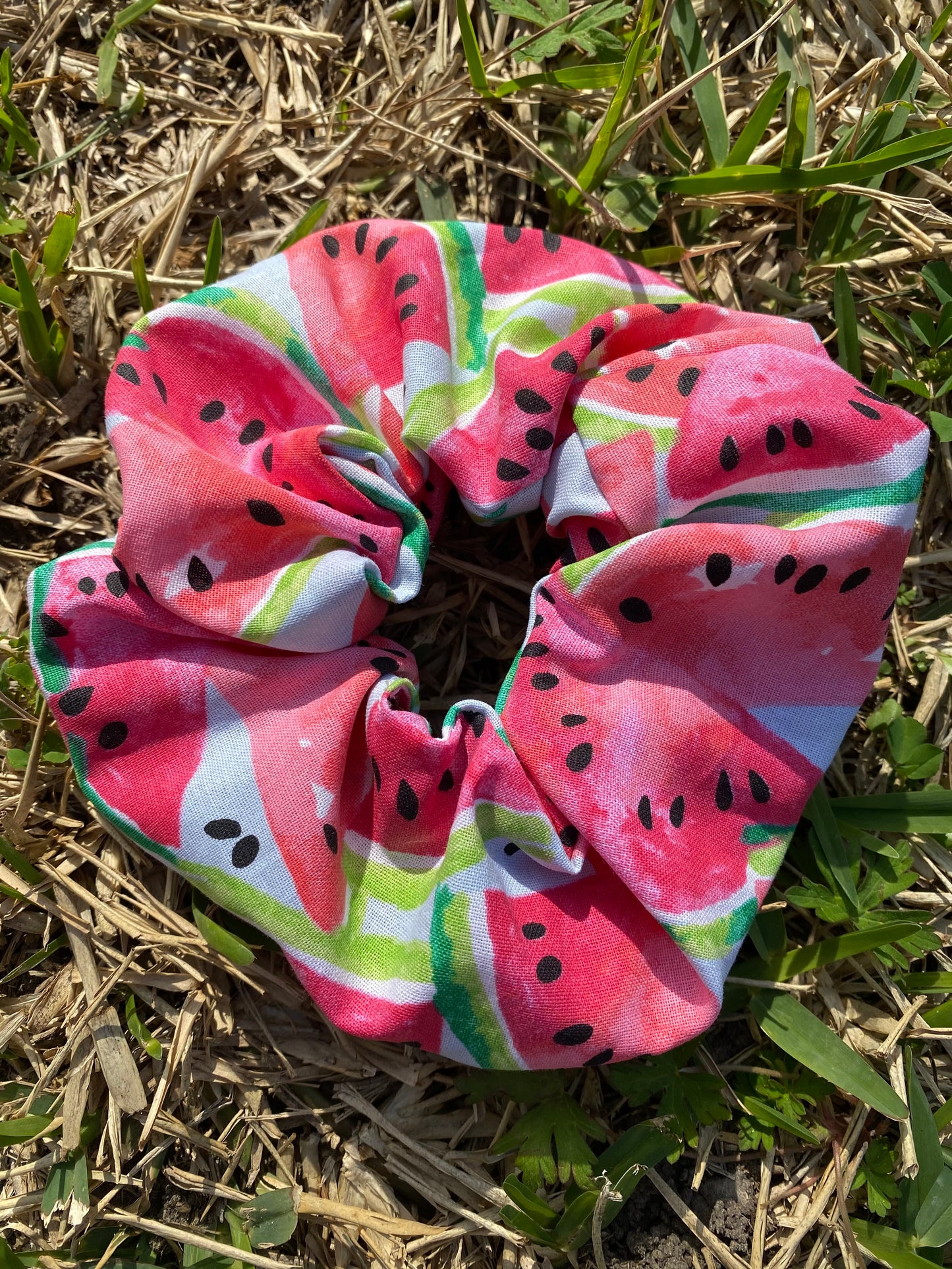 Watermelon Scrunchie Hair Tie